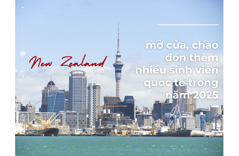 New Zealand mở cửa, chào đón thêm nhiều sinh viên quốc tế trong năm 2025