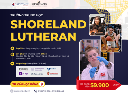 Trường Trung học Shoreland Lutheran - Bệ phóng vào các trường Đại học TOP ở Mỹ