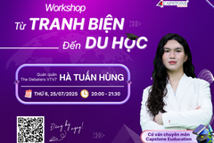 Webinar “TỪ TRANH BIỆN ĐẾN DU HỌC” Cách tranh biện giúp học sinh phát triển tư duy và xây dựng hồ sơ học bổng du học
