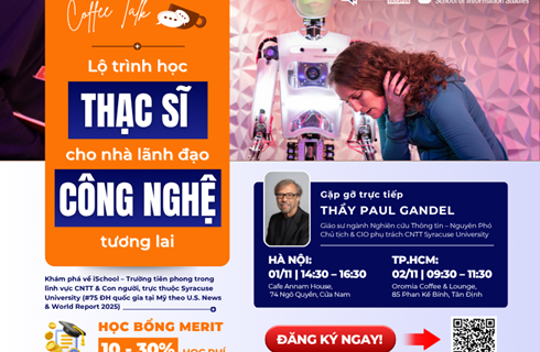 Gặp gỡ giáo sư iSchool - Đại học Syracuse (Mỹ): Lộ trình học thạc sĩ cho nhà lãnh đạo công nghệ tương lai