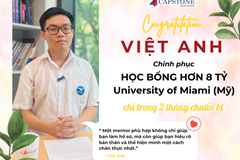 Việt Anh – Chinh phục học bổng hơn 8 tỷ đồng và visa Mỹ chỉ trong 2 tháng chuẩn bị cùng Capstone Education
