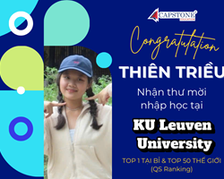 Bí Quyết Làm Hồ Sơ Du Học Bỉ Học Sinh Capstone đỗ Đại Học KU Leuven (Top 1 Bỉ  Top 50 Thế Giới)