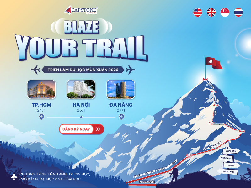 Blaze Your Trail Khai phá hành trình du học của riêng bạn tại Triển lãm Du học Mùa Xuân 2026