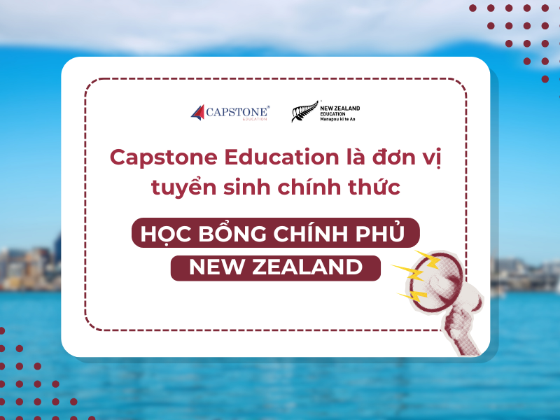 Capstone là Đơn vị tuyển sinh chính thức Học bổng Chính phủ New Zealand bậc Trung học năm 2026