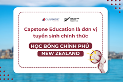Capstone là Đơn vị tuyển sinh chính thức Học bổng Chính phủ New Zealand bậc Trung học năm 2026