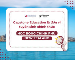 Capstone là Đơn vị tuyển sinh chính thức Học bổng Chính phủ New Zealand bậc Trung học năm 2026
