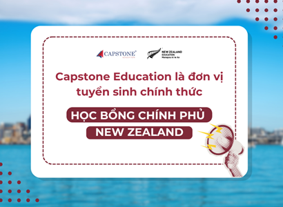 Capstone là Đơn vị tuyển sinh chính thức Học bổng Chính phủ New Zealand bậc Trung học năm 2026