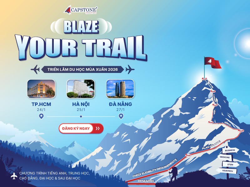 Blaze Your Trail Khai phá hành trình du học của riêng bạn tại Triển lãm Du học Mùa Xuân 2026