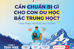Cần chuẩn bị gì cho con du học bậc trung học Hoàn thiện hồ sơ du học từ sớm