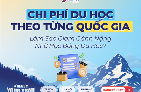 Chi phí du học theo từng quốc gia tại Triển lãm Du học Mùa xuân 2026: Làm sao giảm gánh nặng nhờ học bổng du học?