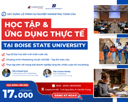 Xây dựng lộ trình sự nghiệp Marketing toàn cầu Học tập và ứng dụng thực tế ngay tại Boise State University (Mỹ)