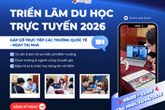 Triển lãm Du học Trực tuyến 2026 Định hướng lộ trình và săn học bổng bậc trung học  đại học