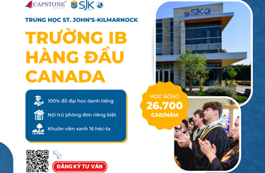 Khám phá trung học St. John’s-Kilmarnock – trường IB top Canada, học bổng 26,700 CAD/năm