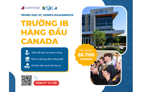 Khám phá trung học St. John’s-Kilmarnock – trường IB top Canada, học bổng 26,700 CAD/năm