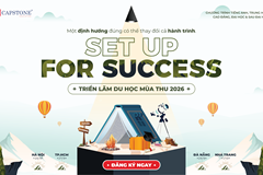 Triển lãm du học Quốc tế mùa thu 2026 - SET UP FOR SUCCESS Sẵn sàng bứt phá cùng học bổng du học giá trị