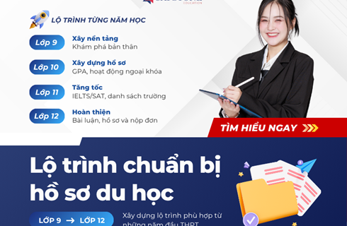 Lộ trình chuẩn bị hồ sơ du học từ lớp 9 đến lớp 12: Bắt đầu sớm để tăng cơ hội vào đại học top đầu